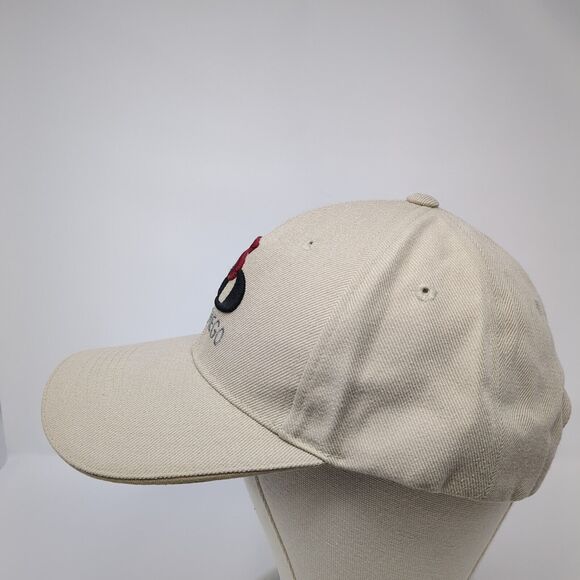 San Diego Strapback Hat Tan One Size Adjustable Embroidered 6 Panel - Picture 3 of 8